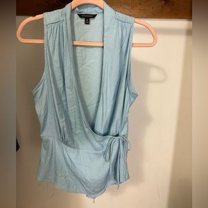 Banana Republic Light blue wrap around tang top